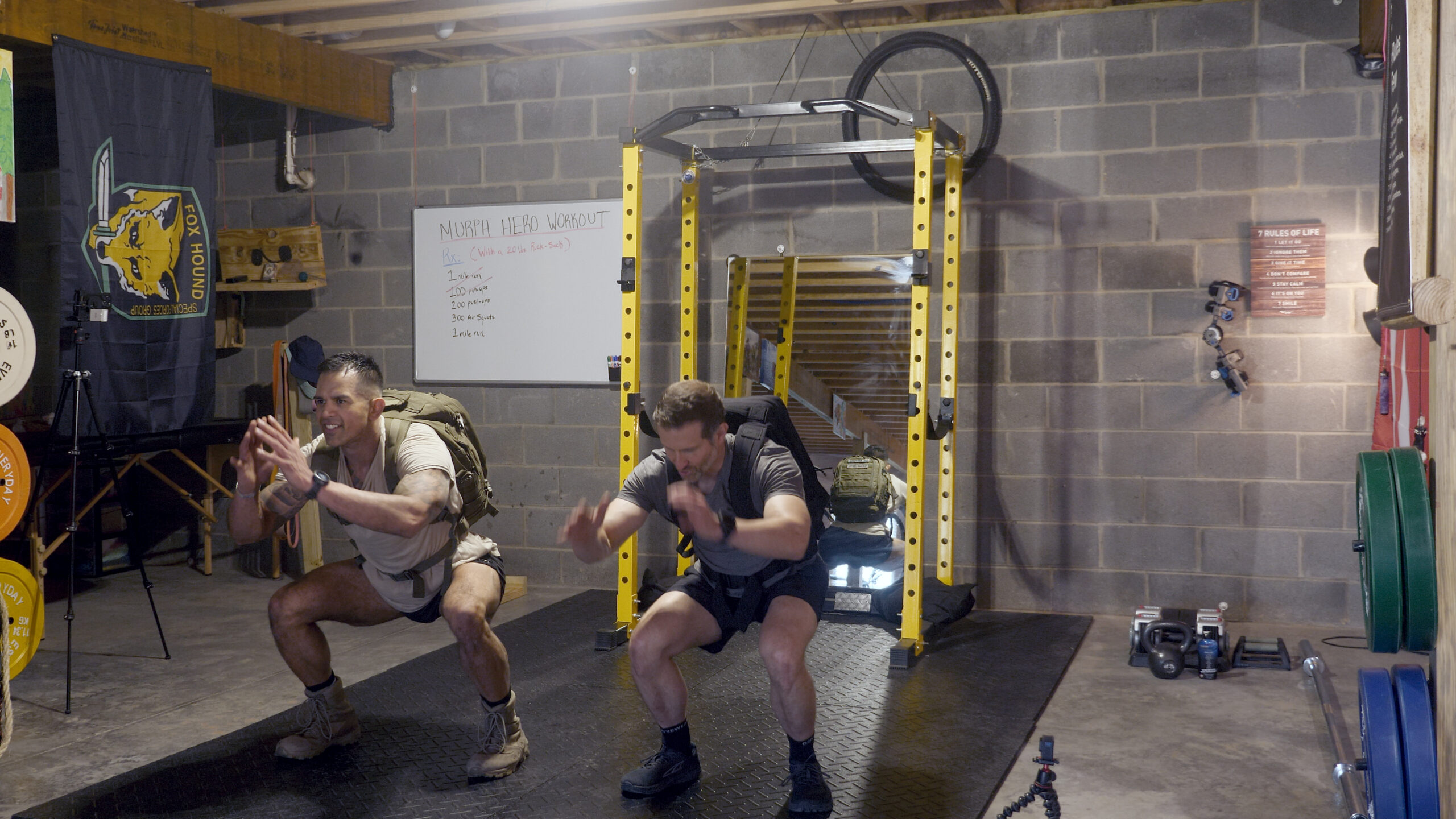 Jose and Steve doing the Memorial Day Murph